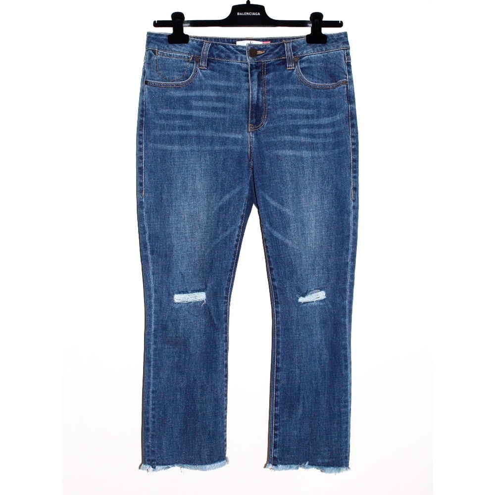 Cabi Cropped High Straight Jeans